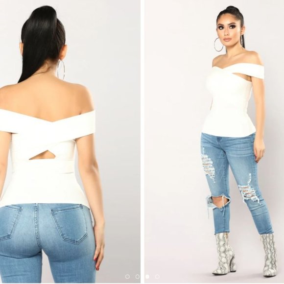 Hide The Truth Top - White - Picture 2 of 3